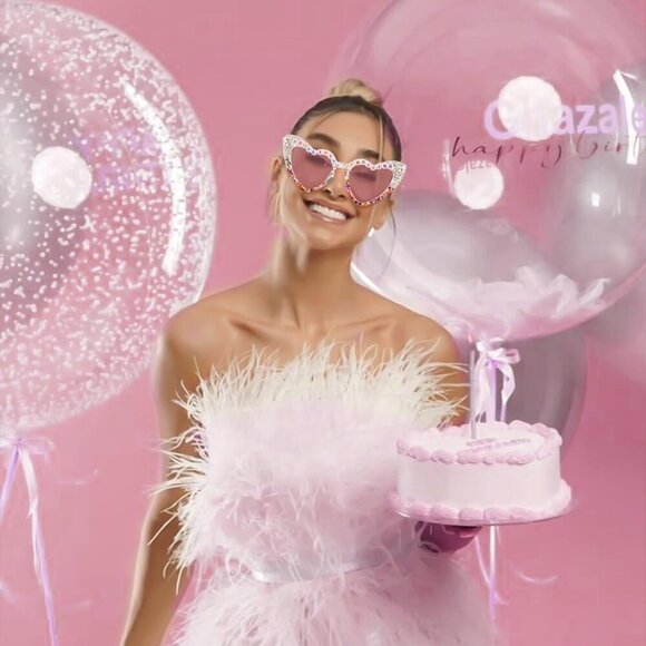 30th Birthday Glasses Pink Plastic Fun Party Favors for Women main image 6